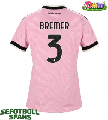 Juventus Gleison Bremer #3 Bortatröja Kvinnor 2026-27 Kortärmad